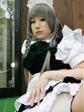 Black silk game beauty [Cosplay] izayoi Sakuya Japanese super seductive beauty photo(31)